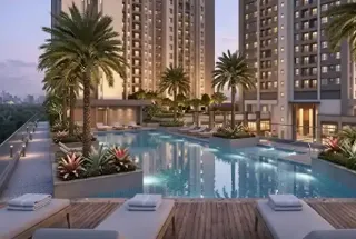 Swimming pool at Mahindra Rivenza