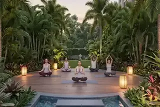 Yoga Zone at Mahindra Rivenza